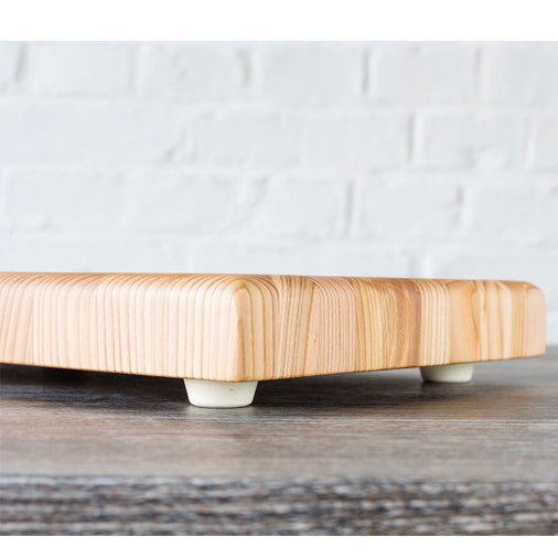 Small One Hander Larch Wood Cutting Board