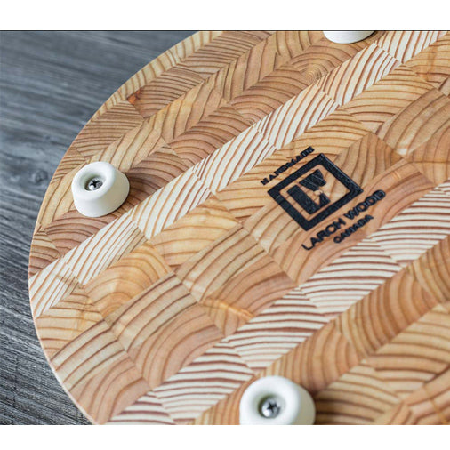 Larch Wood Round Cheese Board