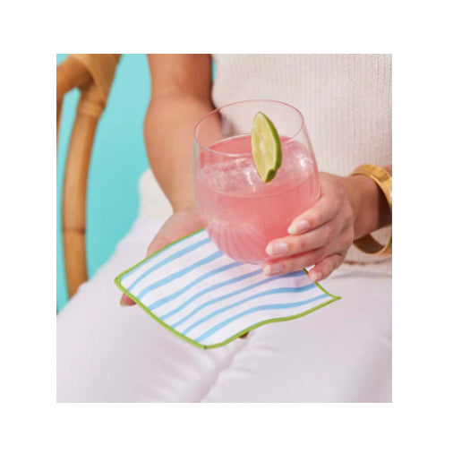 Hydrangea Kitchen Reusable Cocktail Napkins Set of 8