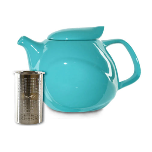 ChirpyPot Teapot, Aqua