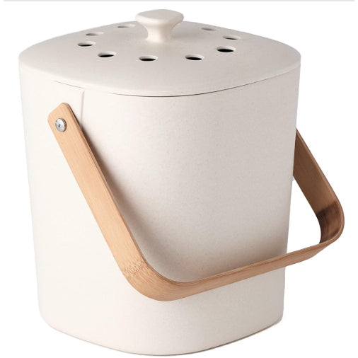 Bamboozle Countertop Compost Bin - Natural