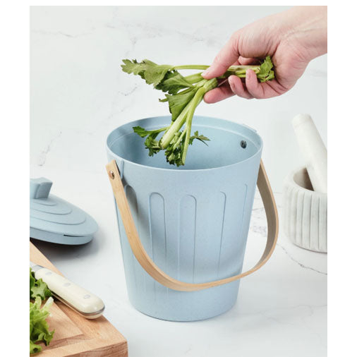 Martha Stewart Compost Bin, Light Blue