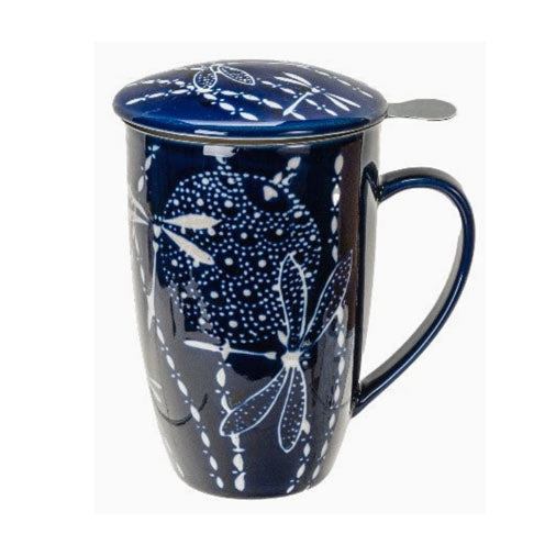 Dragonfly 15oz Tea Mug with Lid & Infuser
