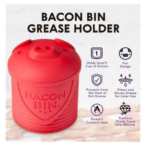 Mini Bacon Bin, Red