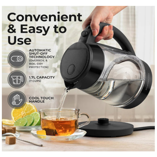 Zulay Kitchen Fast Boiling Electric Water Kettle - 1.7L