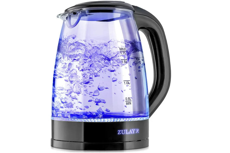 Zulay Kitchen Glass Electric Kettle