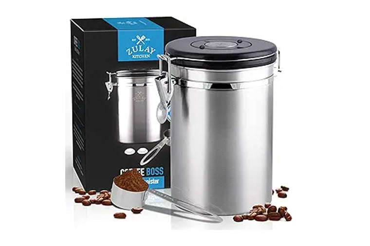 Zulay Kitchen Stainless Coffee Canister