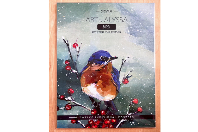 Art by Alyssa 2025 Bird Poster Calendar