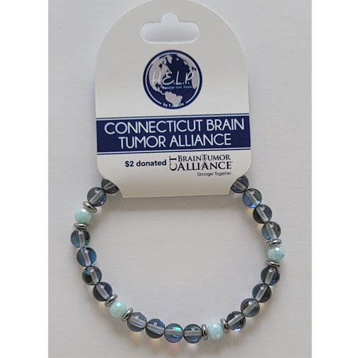 Connecticut Brain Tumor Alliance bracelet - HELP by TJ