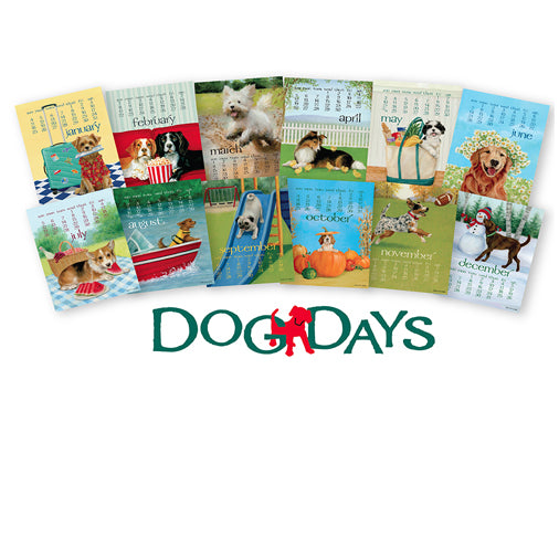 Art for Everyday - Erica Leigh's 2026 Dog Days Poster Calendar 11x14