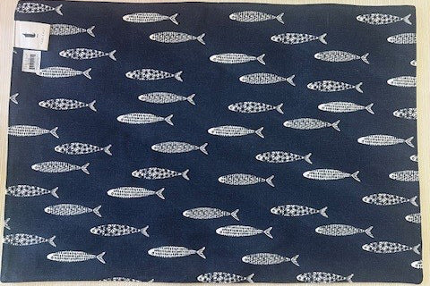 Minnows Reversible Placemats - Set of 4