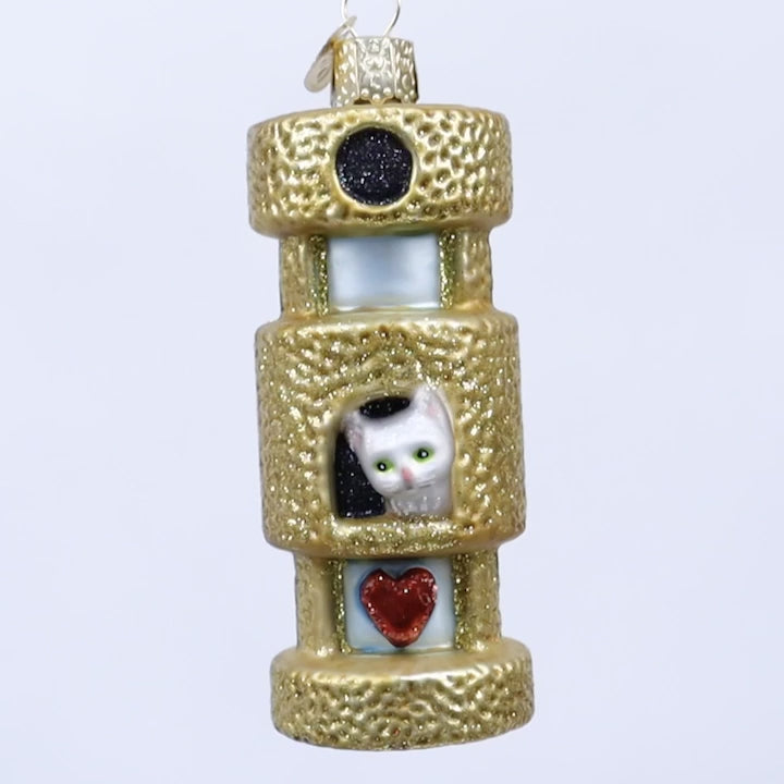 Old World Christmas - Cat Tower Ornament
