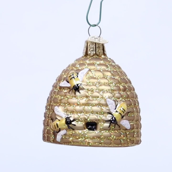 Old World Christmas - Bee Skep Ornament