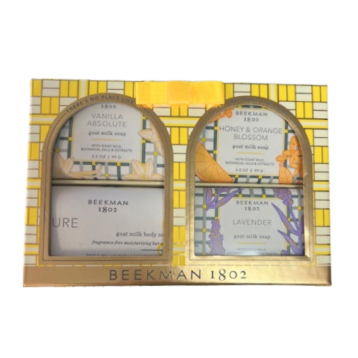 Beekman 1802 - 4-Piece Travel-Sized Bar Soap Gift Set