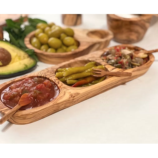Olive Wood Snack Tray