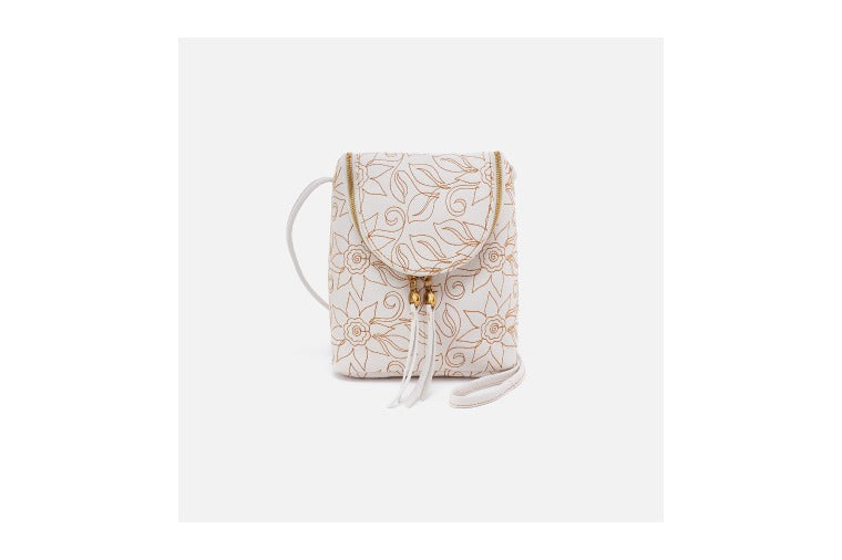 Hobo Bags - Fern - Embroidered White