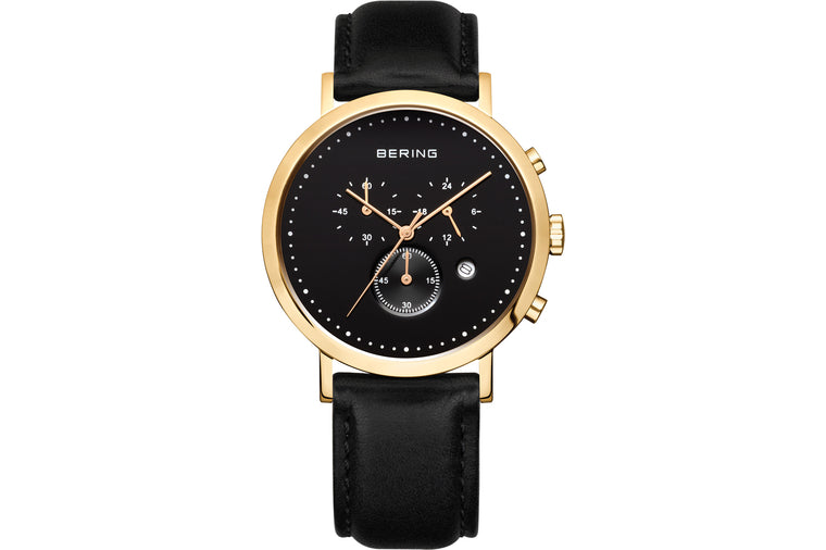 Polished Gold Watch - Bering