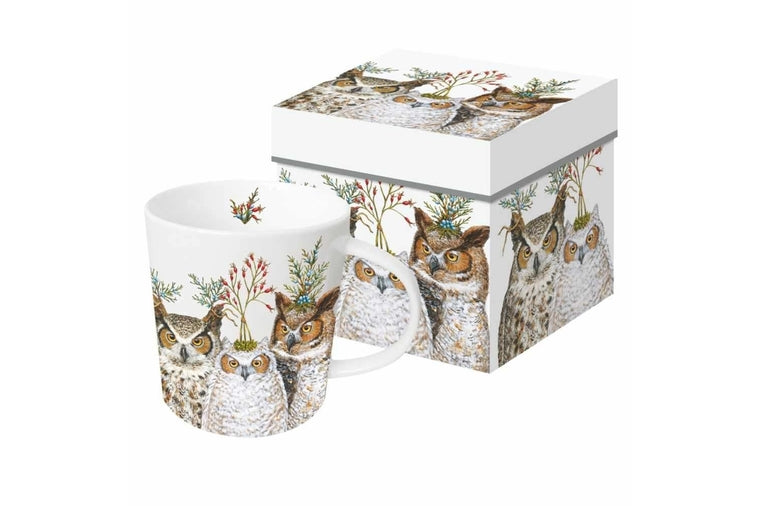 Holiday Hoot Gift-Boxed Mug  - Vicki Sawyer