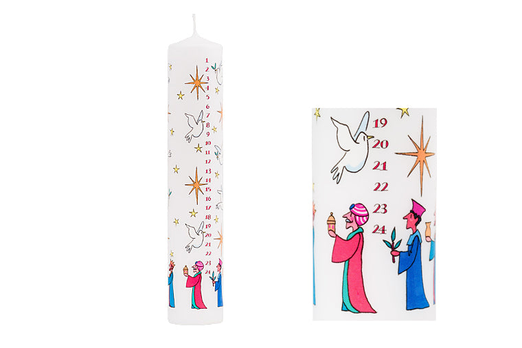 Alison Gardiner - Wise Men Pillar Advent Candle