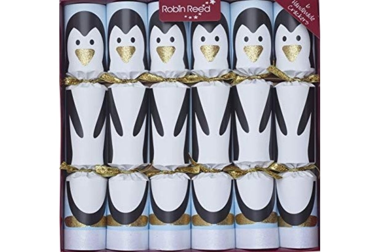 Robin Reed - Racing Penguins Crackers - Set of 6