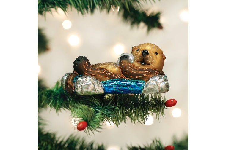 Old World Christmas - Floating Sea Otter Ornament