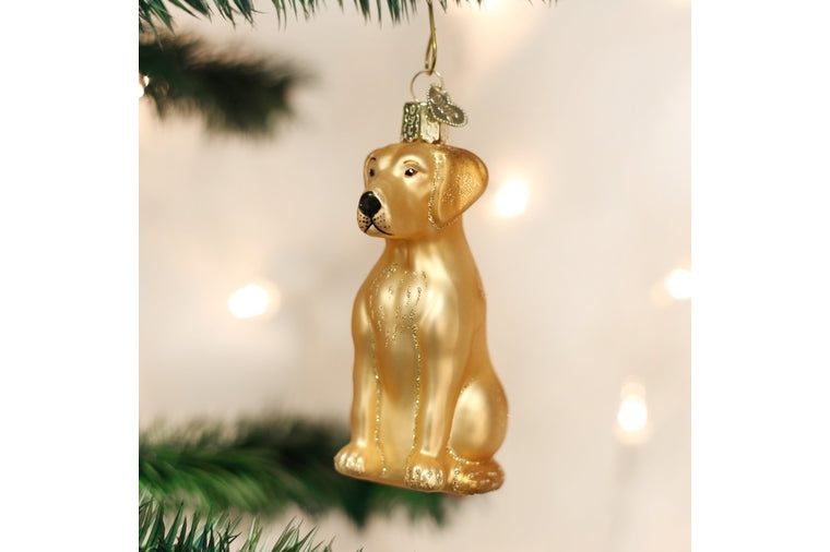 Old World Christmas - Yellow Labrador Ornament