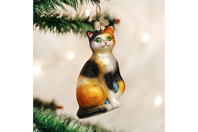 Old World Christmas - Calico Cat Ornament