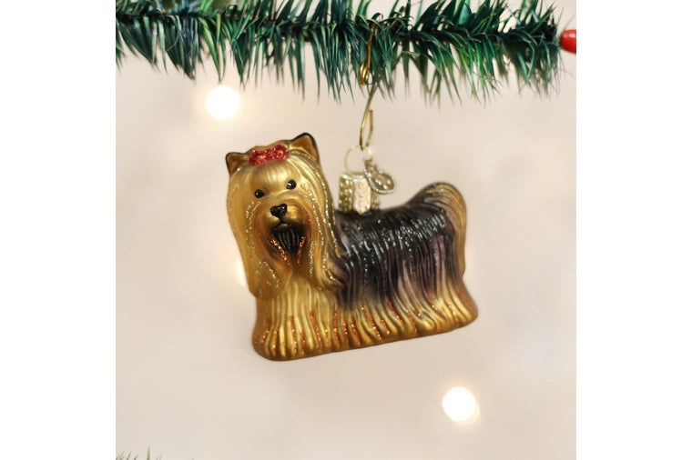 Old World Christmas - Yorkie Ornament
