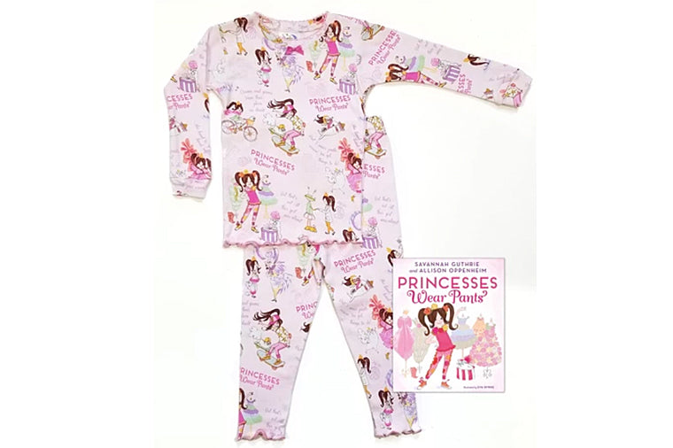 Princesses Wear Pants Book and Pajama Set