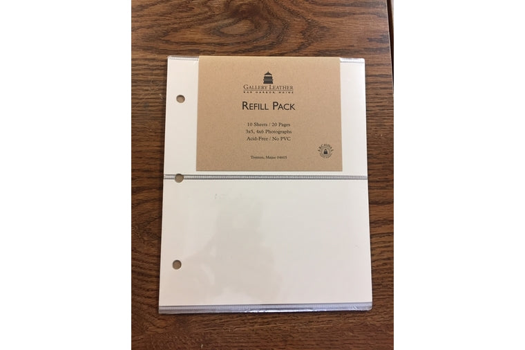 Gallery Leather Photo Album Refill Pack - Double