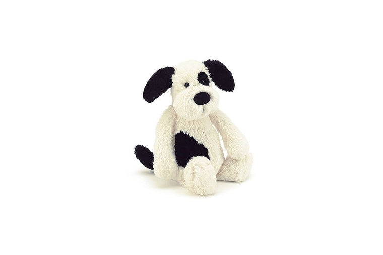 JellyCat - Bashful Black and Cream Puppy