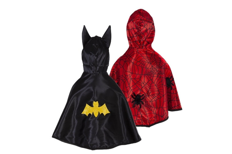 Reversible Spider Man and Bat Cape