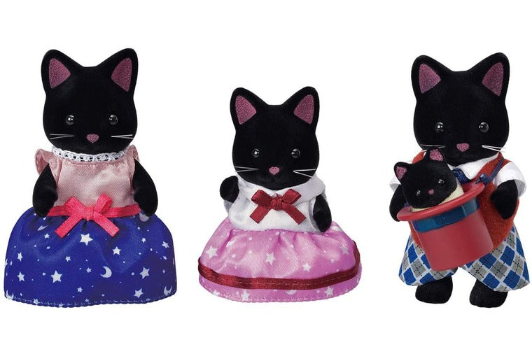 Calico Critters - Midnight Cat Family