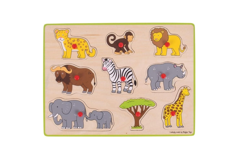 Lift Out Safari - Wooden Puzzle - Big Jig Toys