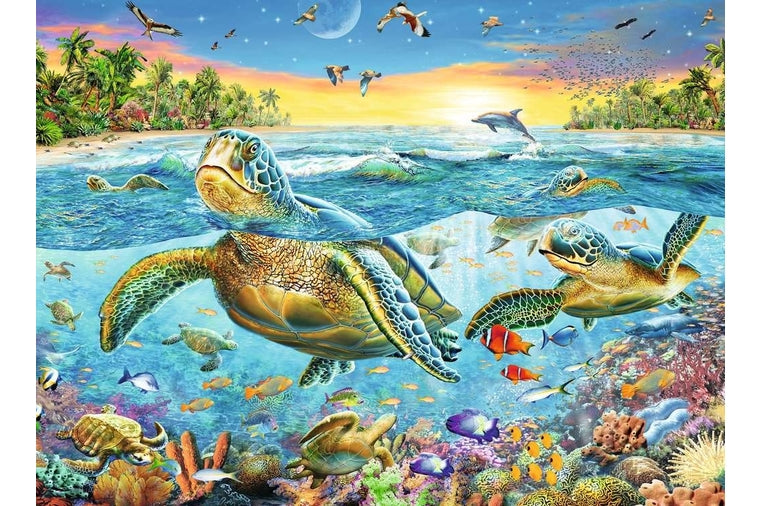 Ravensburger - Sea Turtles Swim Puzzle - 100 Pieces