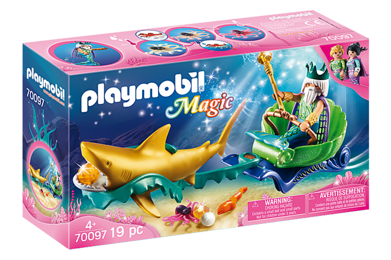 King of the Sea with Shark Carriage - Playmobil