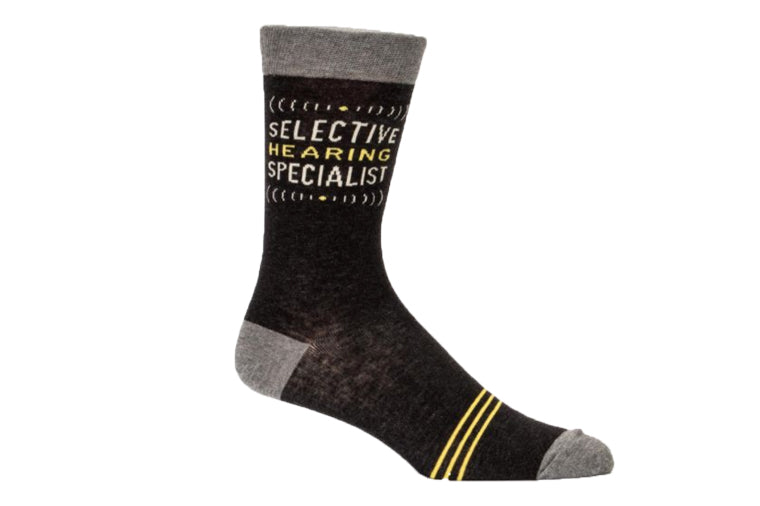 Selective Hearing Men's Socks - Blue Q