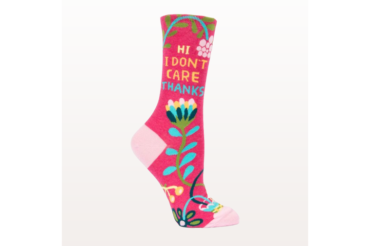 Hi, I Don't Care, Thanks. Socks - Blue Q