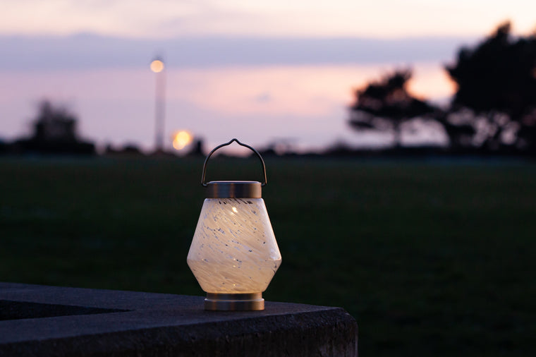 Cone Solar Glass Boaters Lantern