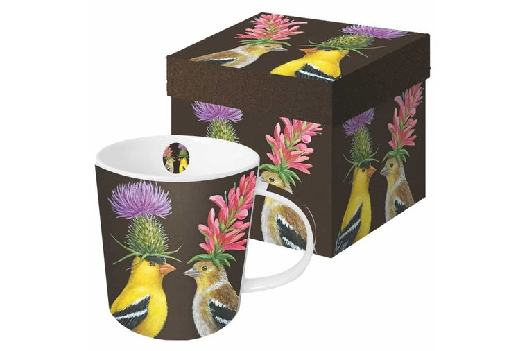 Goldfinch Couple Gift-Boxed Mug  - Vicki Sawyer