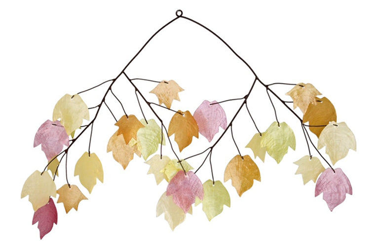 Autumn Leaves Capiz Chime