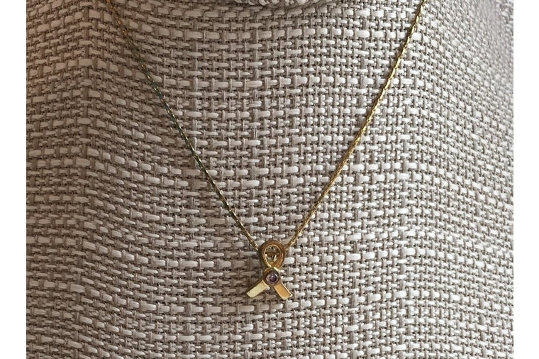 Gold Ribbon Necklace