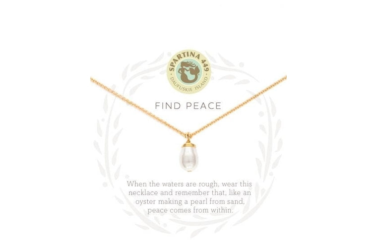 Spartina: Find Peace Necklace in Gold