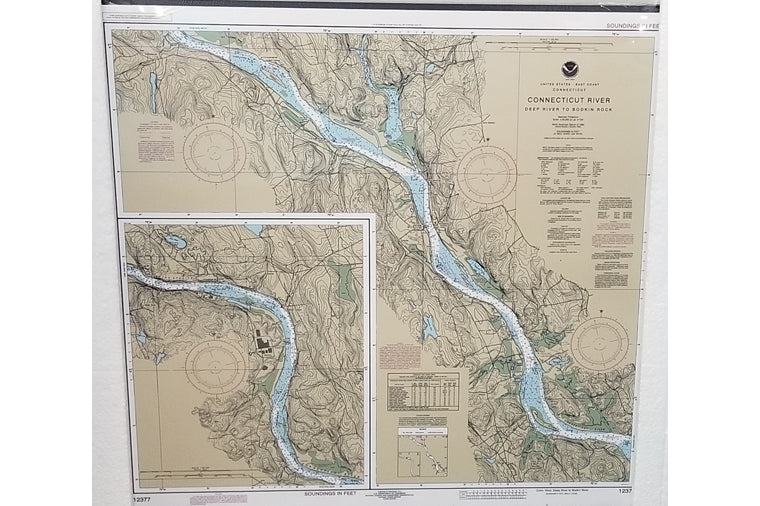 Connecticut River, Deep River to Bodkin Rock Nautical Chart - Artiplaq