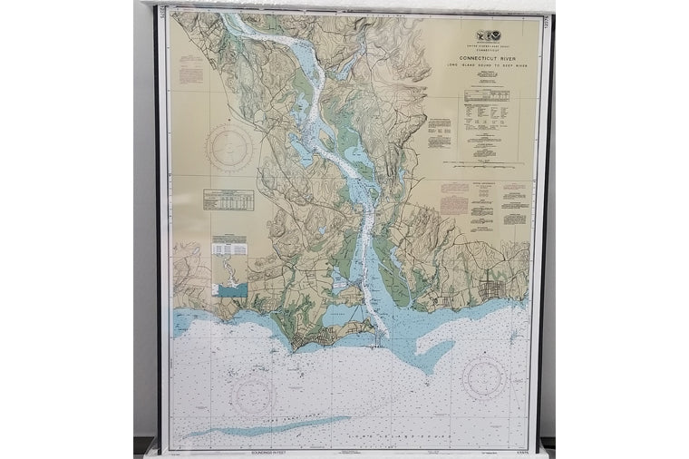 Connecticut River Nautical Chart - Artiplaq