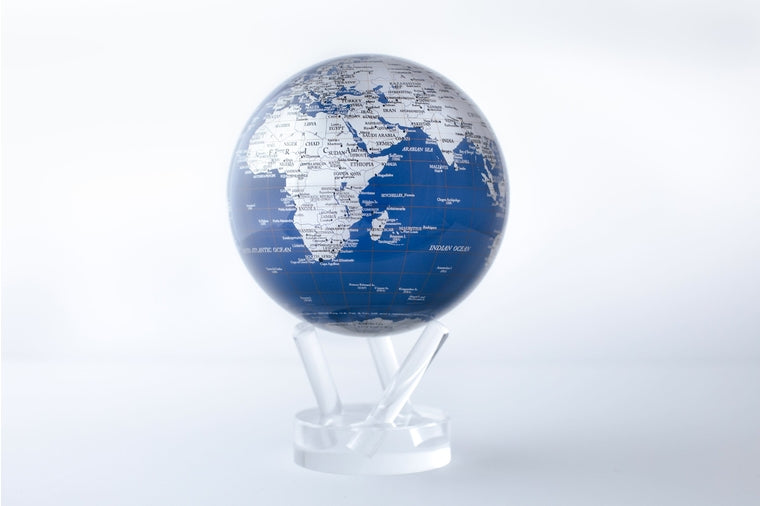 Blue and Silver MOVA Globe