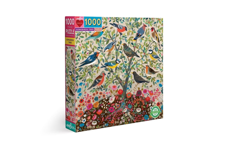 eeBoo - Songbirds Tree - 1000 Piece Puzzle