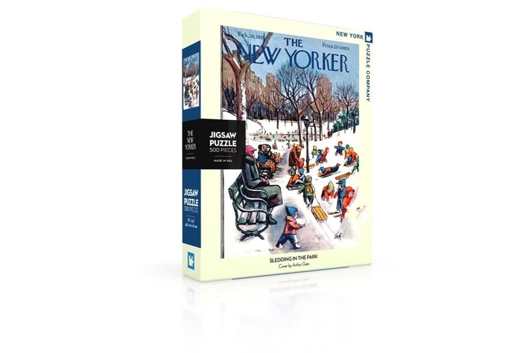 New Yorker Puzzles - Sledding in the Park - 500 pieces