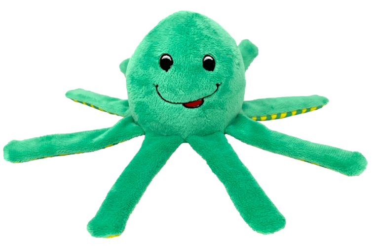 Clean Earth Plush Octopus Dog Toy