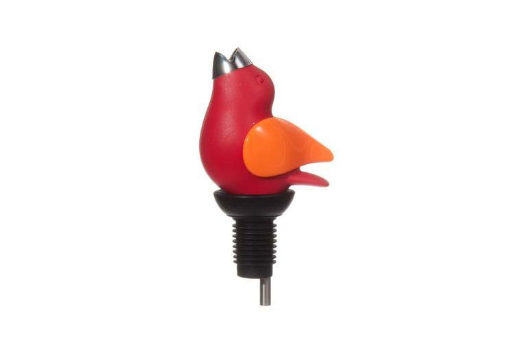 ChirpyTop Wine Pourer, Red/Orange